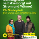 Bönningstedt selbstversorgt mit Strom und Wärme! Foto von 3 freundlichen Personen darunter